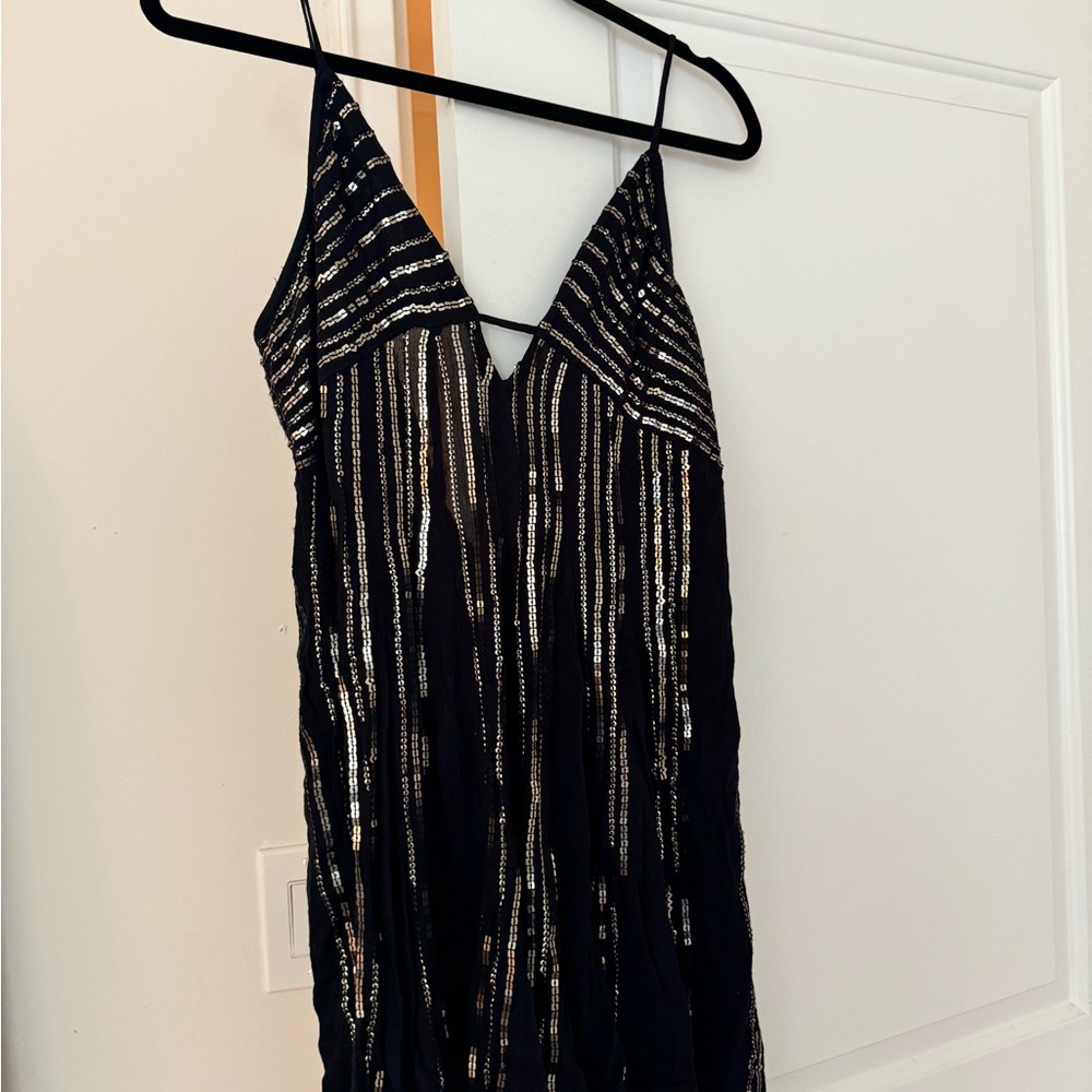 Free People Intimates Sequin Slip Dress L